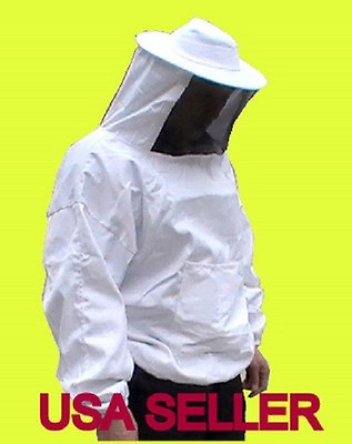 SALE PRO Beekeeping Smock Jacket Bee Suit Hat Veil Large size US Seller