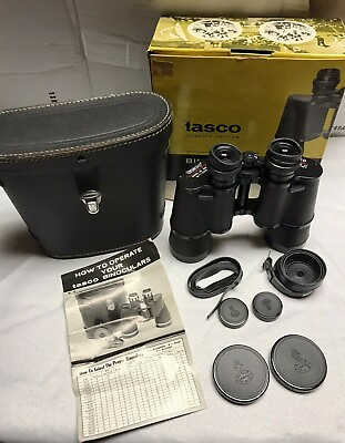 Vintage Tasco Binoculars 7x50 Field View Model 306 Japan with Case