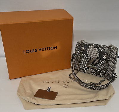 Louis Vuitton Twist PM Clutch Handbag Python Leather N93930 NEW RARE AUTHENTIC