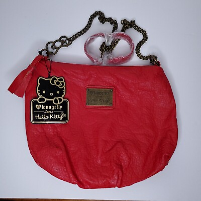 2014 Loungefly Loves Hello Kitty Red Simulated Leather Red Purse Shoulder Bag