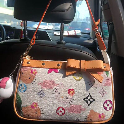 #ad Hello Kitty 2023 Texture Printing Messenger Bag Shoulder Bag Handbags Tote Gifts