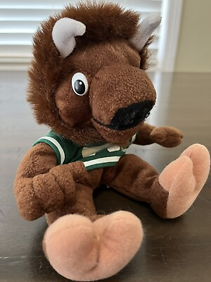 #ad Vtg 1998 Campus Critters Marco The Bison Marshall University Mascot Plush 9 Inch