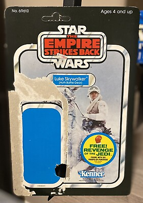 #ad Vintage Empire Strikes Back ESB Luke Hoth 48 Back Card Cardback Only Unpunched