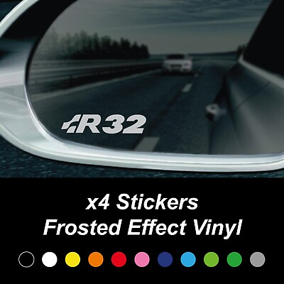#ad #ad VW R32 Wing Mirror Sticker Pack Decal Window Bumper Car Van Golf R Line Passat