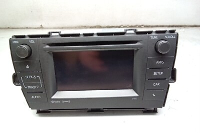 #ad 14 2014 Toyota PriusCD Player Radio Receiver and Display OEM