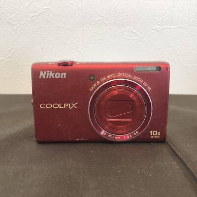 #ad Nikon COOLPIXS S6200 Red Digital Camera English Language From Japan