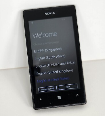 #ad Nokia Lumia 520 Cell Phone RM 915 8GB ATamp;T Branded Black Microsoft Smartphone