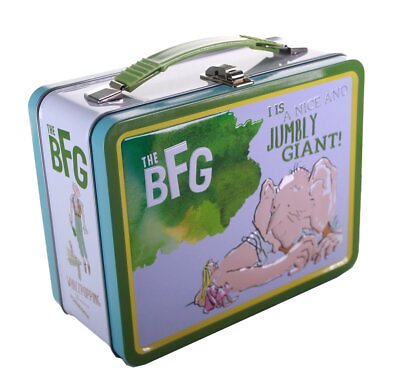 #ad Metal Kids School Lunch Box with Handle Tin Storage Food Container The BFG Giant
