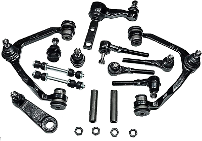 #ad 14 Piece 4X4 Only Front Suspension Kit Upper Control Arms Lower Ball Joints I