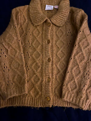 #ad Zara Knit Baby Sweater 2 3yrs Mustard Color