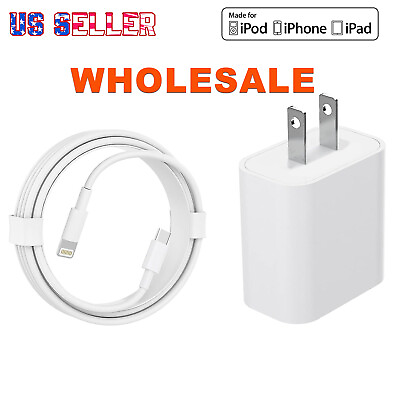 Wholesale 20W PD Fast Charger For iPhone 14Pro 13 12 11 USB Type C Adapter Cable