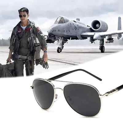 #ad Top Gun Maverick Sunglasses Tom Cruise Aviator Navy Jet Fighter Sunglasses