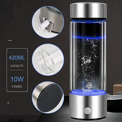 #ad Hydrogen Rich Generator Water Cup Alkaline Ionizer Maker Bottle Anti Oxidation