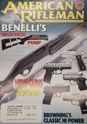 The American Rifleman Magazine April 1999 Vintage