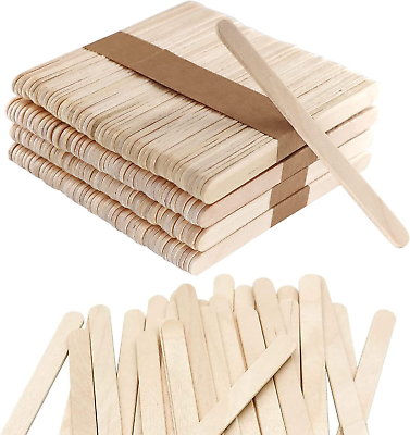 200 Wooden Wax Sticks Hair Removal Waxing Applicator Spatula Popsicle Tongue