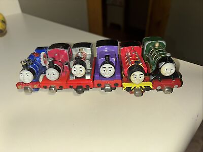 #ad Thomas The Tank Engine amp; Friends Take N Play Diecast Magnetic Train Lot of 6
