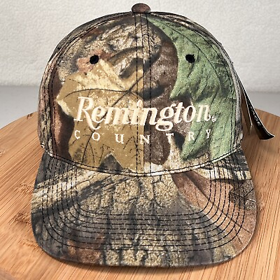 #ad Remington County Camo Hat Cap Advantage Timber Snap Back Adjustable Green NWT