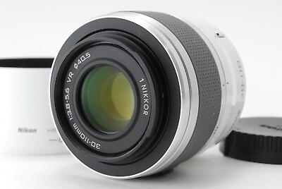 #ad 【MINT】 Nikon 1 NIKKOR 30 110mm f3.8 5.6 VR zoom lens Silver white from JAPAN