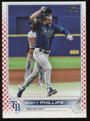 #ad 2022 Topps Series 2 Brett Phillips Independence Day 76 SP Parallel