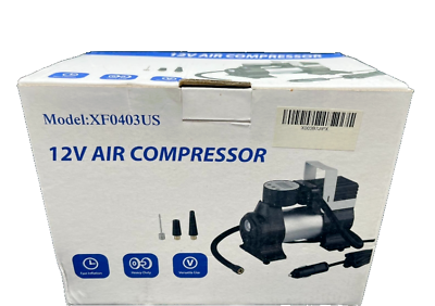 #ad Heavy Duty Portable Air Compressor Car Tire Inflator Electric Pump Auto 12V