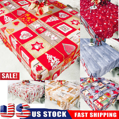 Tablecloth Cover Christmas Party Dining Table Cloth Dust Cover Wedding Polyester