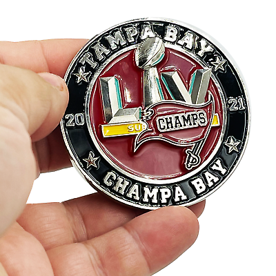 #ad BL7 005 Tompa Bay LFG Champa Bay LIV Champs Brady GOAT challenge coin FHP Tampa