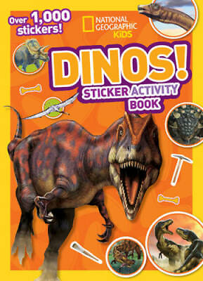 National Geographic Kids Dinos Sticker Activity Book: Over 1000 Stickers GOOD