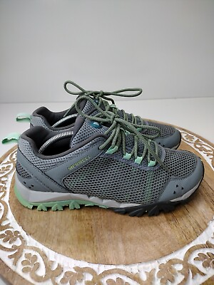 Mens Merrell J289763C Riverbed Water Gray Mint Trail Shoes Size 9.5