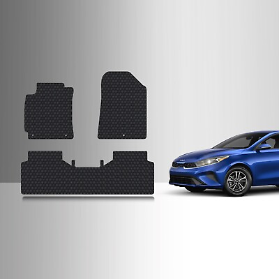 #ad ToughPRO Floor Mats Black For KIA Forte All Weather Custom Fit 2019 2024