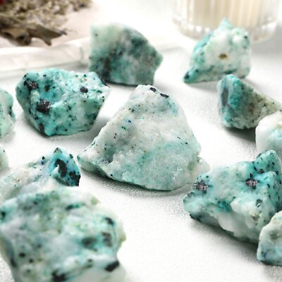 #ad Rough Raw Chrysocolla Quartz Crystal Chunks Mineral Rocks Home Decor Reiki Gifts
