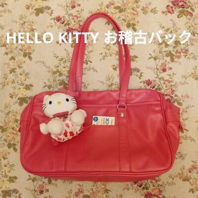 #ad Hello kitty school bag Japanese high school Tote Bag cute Japan W Mascot Good