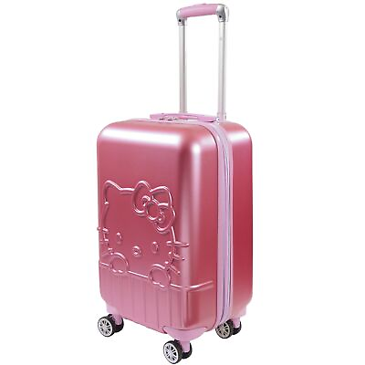 #ad Hello Kitty 21 Inch Rolling Luggage Hardshell Carry On Suitcase with Wheels...