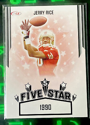 #ad 2023 SAGE Low Series Five Star 1990 #FS 3 Jerry Rice SAN FRANCISCO 49ERS