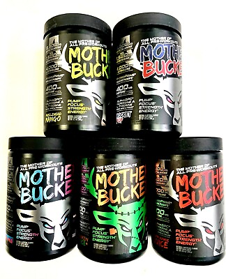 #ad BUCKED UP MOTHER BUCKER PRE WORKOUT Pump Focus Strength Pick Flavor Free Shipin