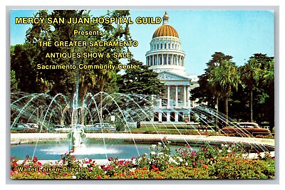 #ad Sacramento CA California Community Center Antiques Show amp; Sale Chrome Postcard