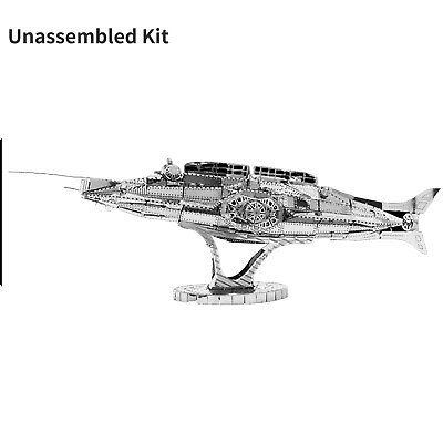 #ad 1:100 3D Metal Kits Nautilus Nuclear Submarine Model Unassembled Kit DIY Model c