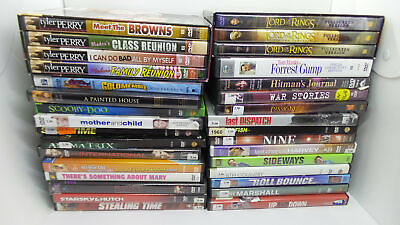 #ad Lot of 32 Different Grade A Hollywood Release Movies DVD Lot 1202