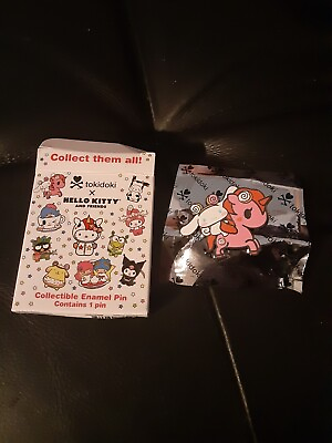 Tokidoki Hello Kitty And Friends Blind Box Enamel Pin Cinnamoroll Unicorno Cute