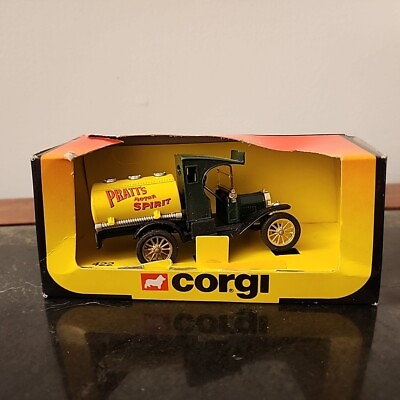 #ad Corgi 422 Antique Era Truck Pratts Motor Spirit Toy