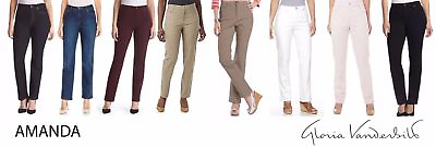#ad Gloria Vanderbilt Amanda Tapered Leg High Rise Jeans Variety C9