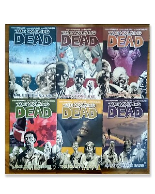 #ad The Walking Dead Lot of 6 Paperback Volumes 1 510Kirkman Image Comics