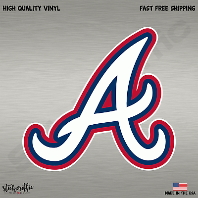 Atlanta Braves A MLB Baseball Full Color Vinyl Sports Decal Sticker FREE SHIP