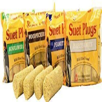 #ad Wildlife Sciences Suet Plugs Variety 16 Pack 4 Wrapped 4 Packs 12 Ounces Each