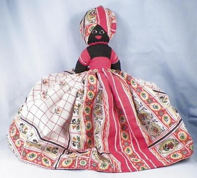 #ad Barbados Doll Topsy Turvy Cloth Souvenir Island in the Sun Colorful Vintage