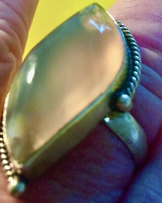 #ad #ad Beautiful Botswana Agate Gemstone 925 Sterling Silver Ring Size 10.5 Large Gem