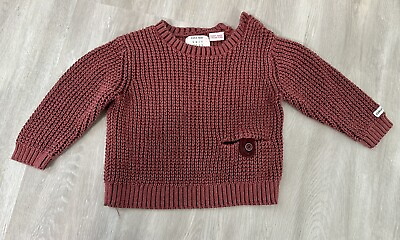 #ad #ad Zara knit baby rust color size 9 12 months