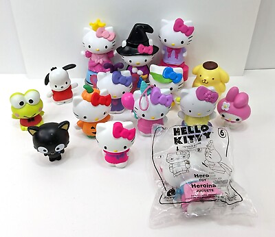 Hello Kitty amp; 5 Friends McDonald Happy Meal lot 15 Figurine Toys Chococat amp;more