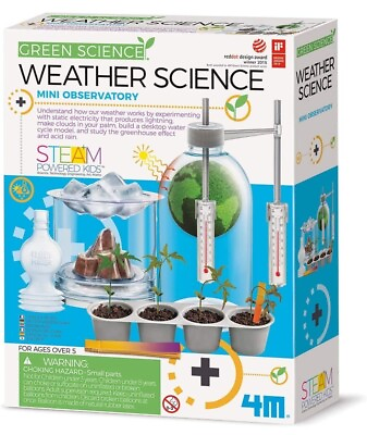 4M Toysmith Green Science Kits Weather Kit STEM Mini Observatory