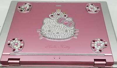 LaVie Hello Kitty Swarovski studded NEC Laptop Sanrio Japan Character Parts Only