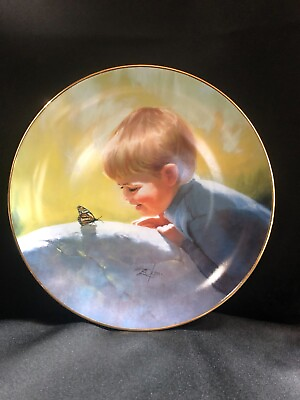 #ad Danbury Mint Wonders of Youth Collectors Plate by Donald Zolan Sunny Surprise